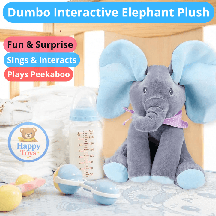 Dumbo - Interactive Elephant Plush - Soft & Safe for Babies