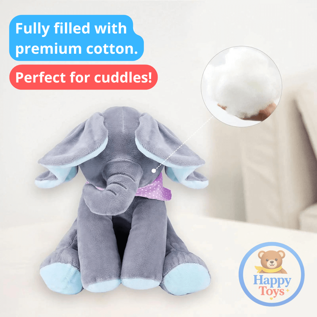 Dumbo - Interactive Elephant Plush - Soft & Safe for Babies