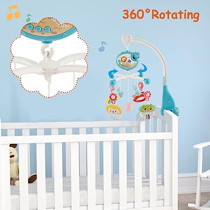 Movil Para Cuna Con Proyector Y Musical Para Bebe