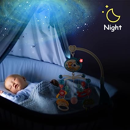 Movil Para Cuna Con Proyector Y Musical Para Bebe