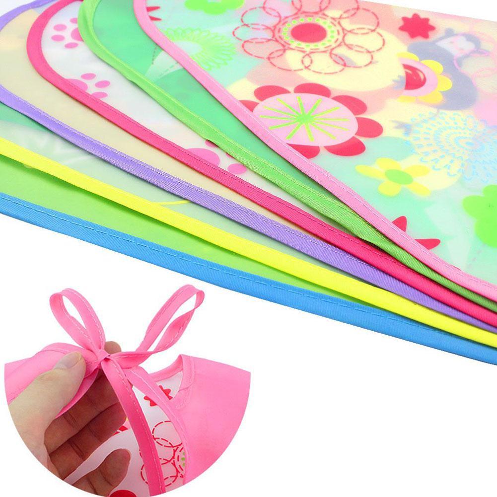 Babero Delantal Bebés Y Niños De Manga Larga Impermeable