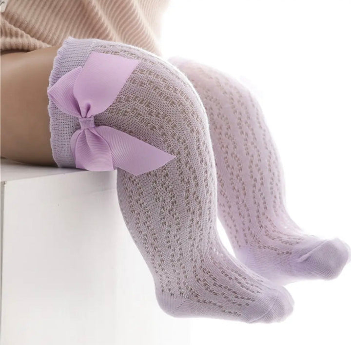 Calcetas caladas moño S