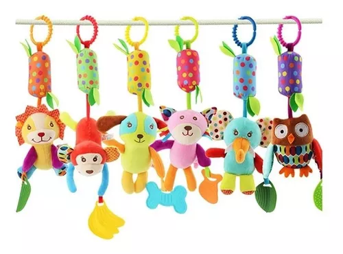 Sonajero Colgante Para Coche O Cuna Con Mordedor De Animales