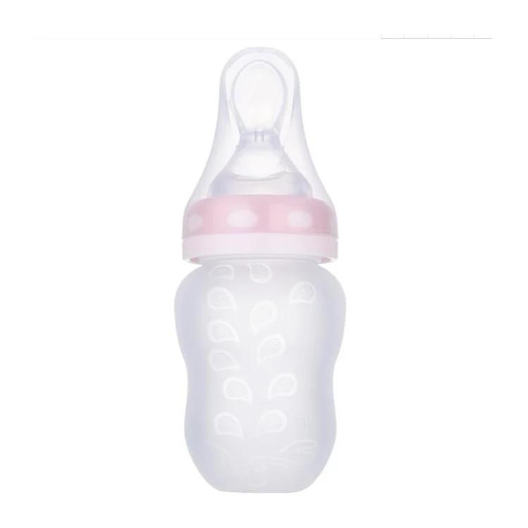 Tetero Biberon Cuchara En Silicona De 6 Oz Varios Alimentos