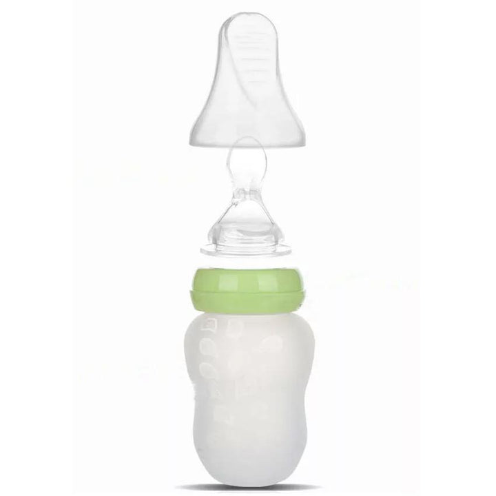 Tetero Biberon Cuchara En Silicona De 6 Oz Varios Alimentos