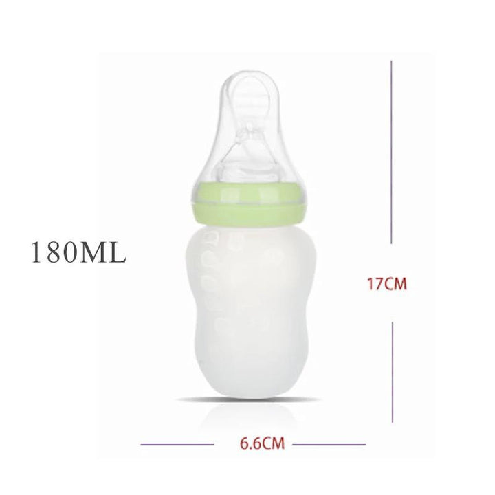 Tetero Biberon Cuchara En Silicona De 6 Oz Varios Alimentos