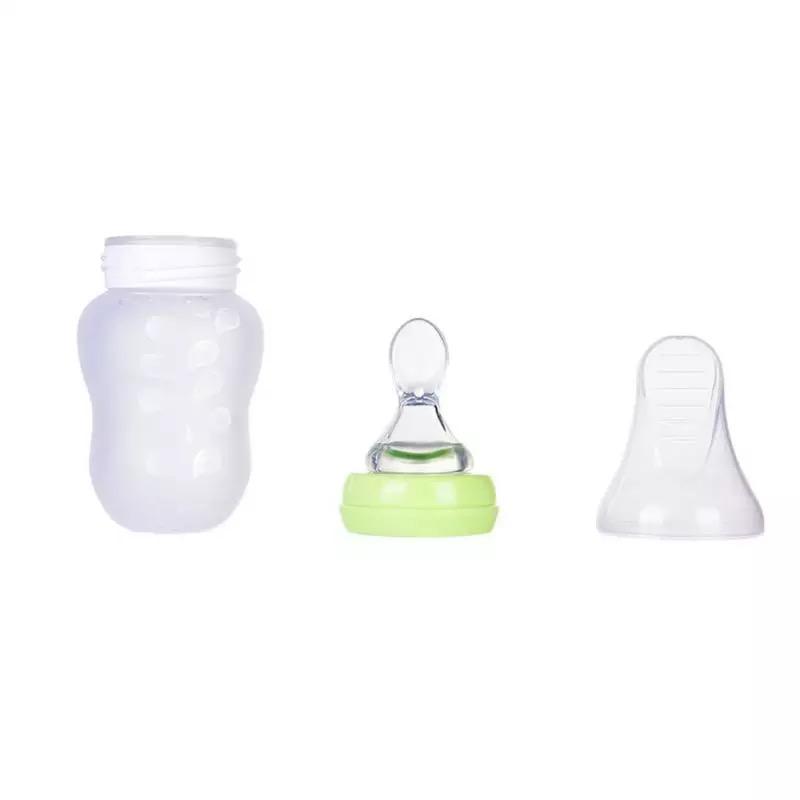 Tetero Biberon Cuchara En Silicona De 6 Oz Varios Alimentos