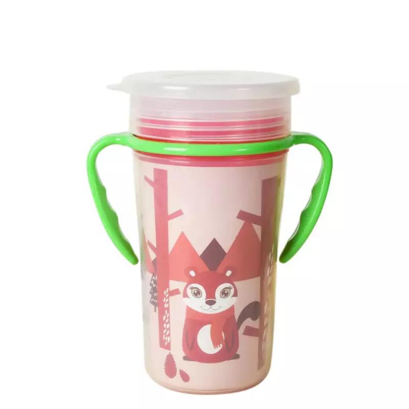 Vaso Mágico Anti-derrame  360 Con Asas Libre Bpa