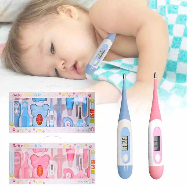 Kit Aseo de Bebe 13 Piezas con Termómetro Para Bañera