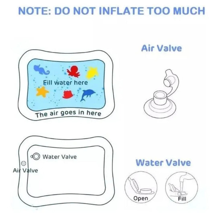 Tapete Colchoneta Interactivo Didáctico Inflable Para Bebe