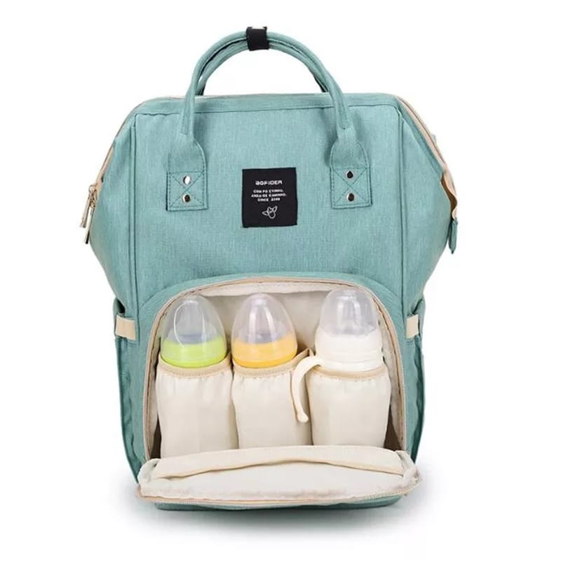 Diaper Backpack with Thermal Bottle Holder