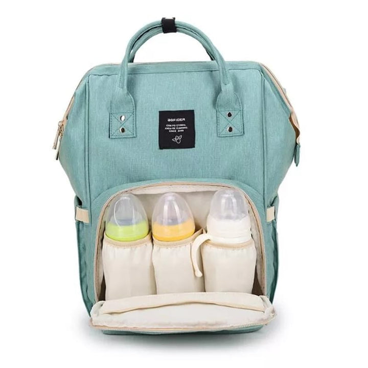 Diaper Backpack with Thermal Bottle Holder