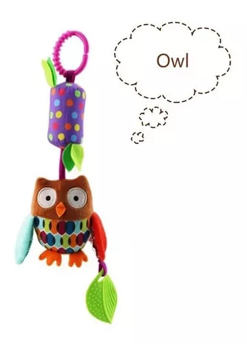 Sonajero Colgante Para Coche O Cuna Con Mordedor De Animales