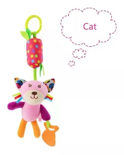 Sonajero Colgante Para Coche O Cuna Con Mordedor De Animales