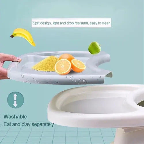 Silla Comedor Para Bebe 3 En 1 - Azul